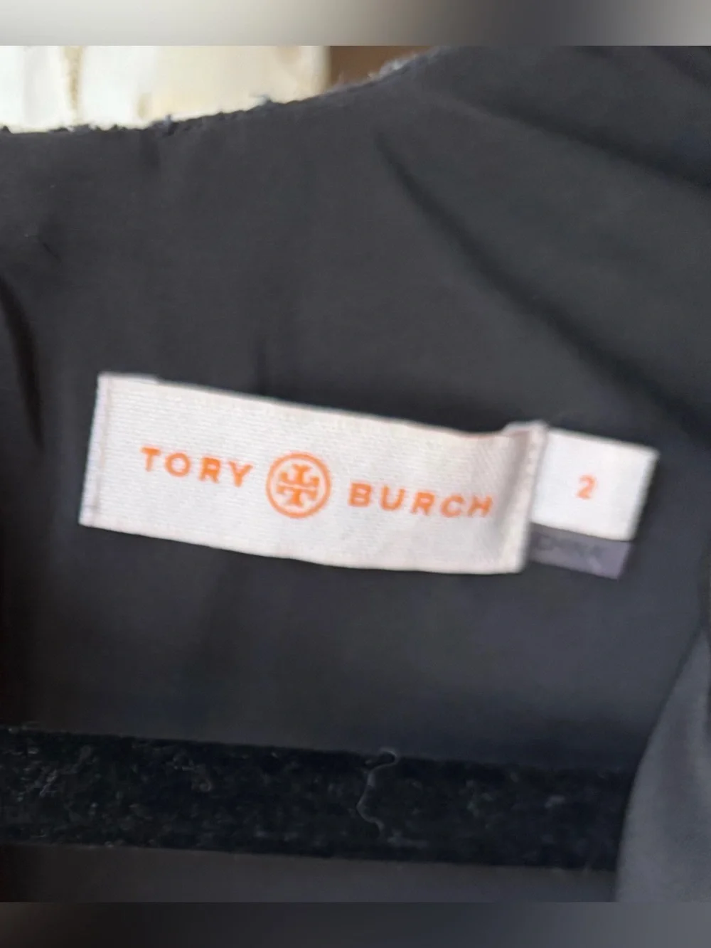 Tory Burch Black/Ivory Geometric Jacquard Dress Luxury Old Money Boho Sz 2
